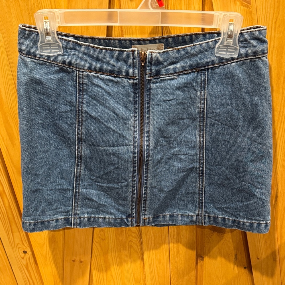 Altar'd State Blue Denim Mini Skirt